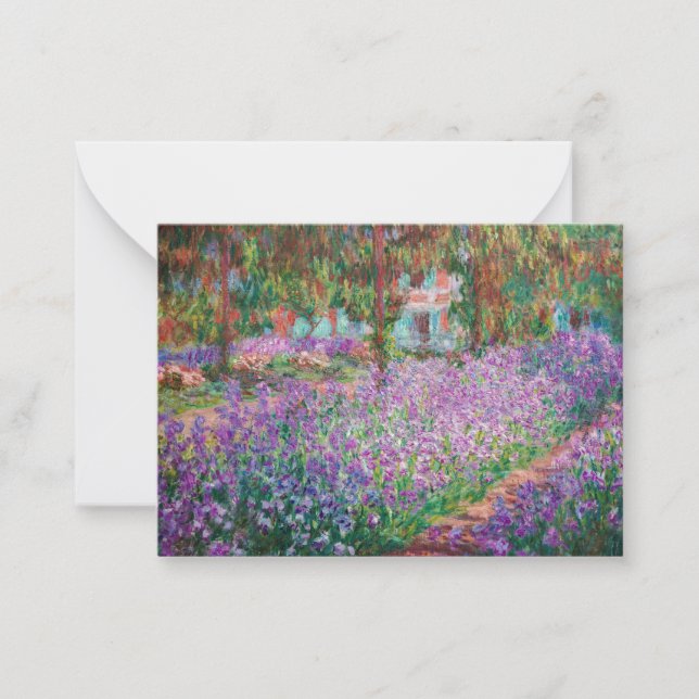 Claude Monet - Der Kunstgarten von Giverny Mitteilungskarte (Vorderseite)