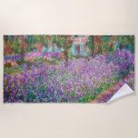 Claude Monet - Der Kunstgarten von Giverny Strandtuch<br><div class="desc">The Artist's Garden at Giverny / Le Jardin de l'artiste a Giverny - Claude Monet,  1900</div>