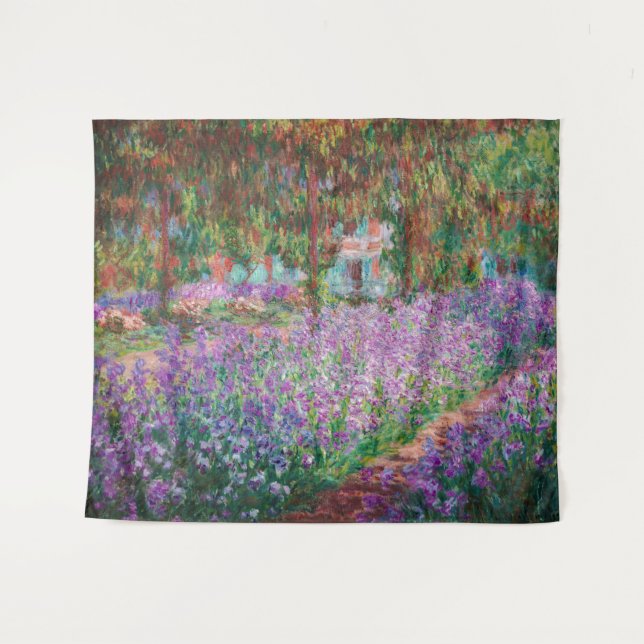 Claude Monet - Der Kunstgarten von Giverny Wandteppich (Vorderseite (Horizontal))