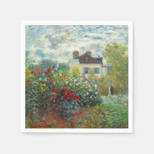 Claude Monet - Der Künstlergarten in Argenteuil Serviette