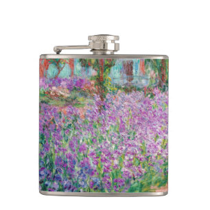Claude Monet - Der Künstlergarten in Giverny Flachmann