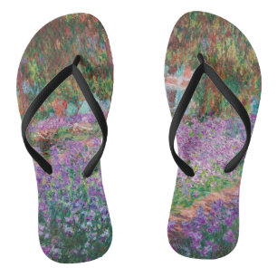 Claude Monet - Der Künstlergarten in Giverny Flip Flops