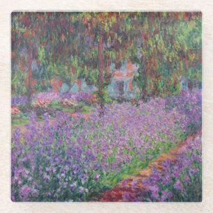 Claude Monet  Der Künstlergarten in Giverny Glasuntersetzer