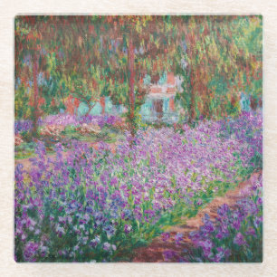 Claude Monet - Der Künstlergarten in Giverny Glasuntersetzer
