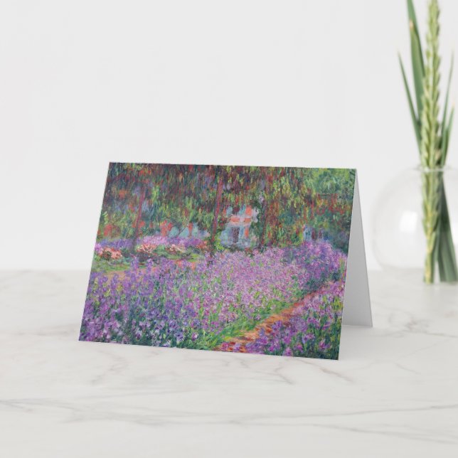 Claude Monet | Der Künstlergarten in Giverny Karte (Vorderseite)