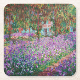 Claude Monet - Der Künstlergarten in Giverny Rechteckiger Pappuntersetzer