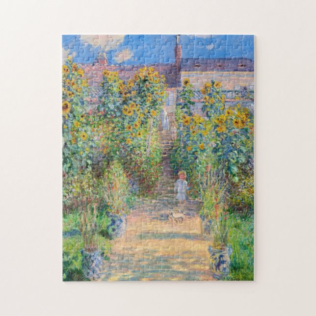 Claude Monet - Der Künstlergarten in Vetheuil (Vertikal)