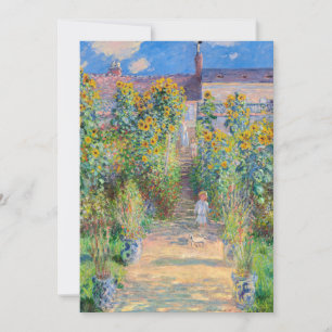 Claude Monet - Der Künstlergarten in Vetheuil Einladung