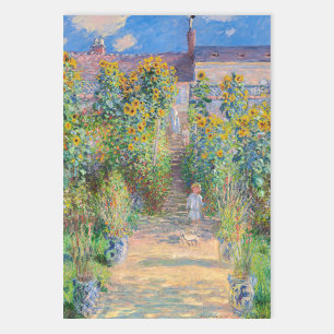 Claude Monet - Der Künstlergarten in Vetheuil Geschenkpapier Set