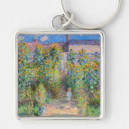 Claude Monet - Der Künstlergarten in Vetheuil Schlüsselanhänger