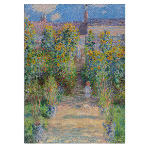 Claude Monet - Der Künstlergarten in Vetheuil Schneidebrett