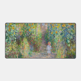 Claude Monet - Der Künstlergarten in Vetheuil Schreibtischunterlage