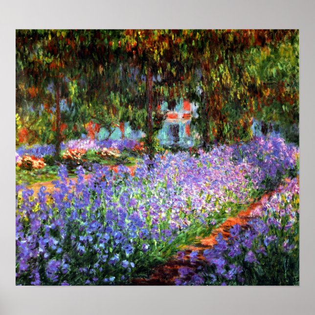 Claude Monet Der Künstlergarten von Giverny Poster (Vorne)