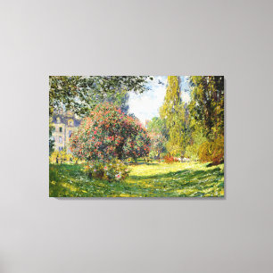 Claude Monet - Der Parc Monceau Leinwanddruck