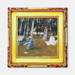 Claude Monet, der Rand eines Holzes Magnet