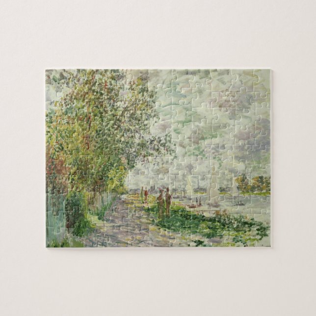 Claude Monet | der Riverbank bei Gennevilliers (Horizontal)