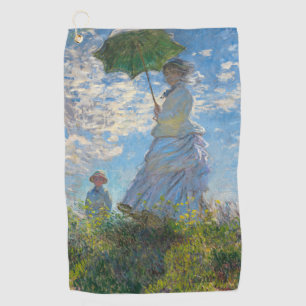 Claude Monet - Der Spaziergang, Frau mit Sonnensch Golfhandtuch