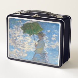 Claude Monet - Der Spaziergang, Frau mit Sonnensch Metall Brotdose