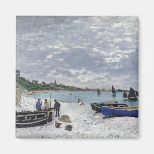 Claude Monet der Strand bei Sainte-Adresse Magnet