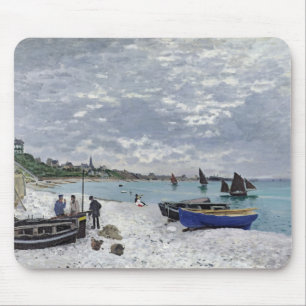Claude Monet der Strand bei Sainte-Adresse Mousepad