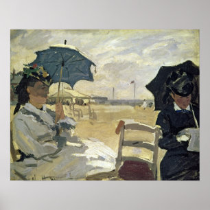 Claude Monet   der Strand bei Trouville, 1870 Poster