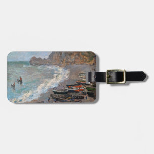 Claude Monet - Der Strand von Etretat Gepäckanhänger