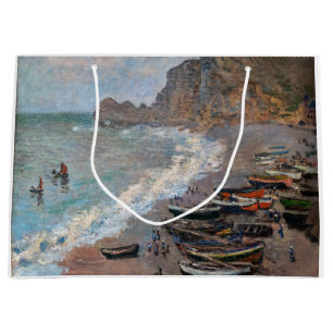 Claude Monet - Der Strand von Etretat Große Geschenktüte