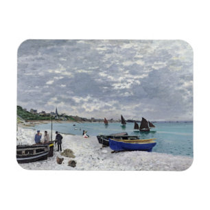 Claude Monet   Der Strand von Sainte-Adresse Magnet