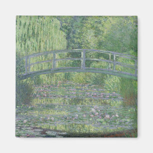 Claude Monet   Der Wasserlilie-Teich: Grüne Harmo Magnet