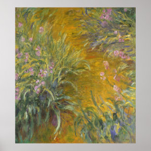 Claude Monet   Der Weg durch die Iren Poster