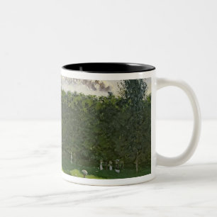 Claude Monet der Zug im Land, c.1870-71 Zweifarbige Tasse