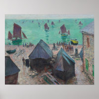 Claude Monet - Die Abfahrt der Boote, Etretat