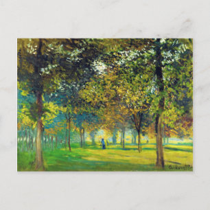 Claude Monet: Die Allee du Champ De Foire Postkarte