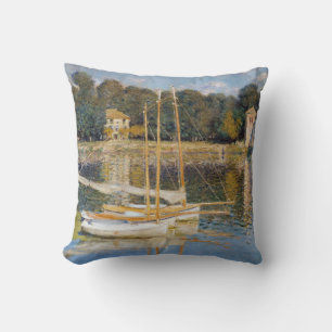 Claude Monet - Die Argenteuil-Brücke Kissen