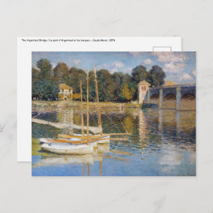 Claude Monet - Die argentinische Brücke Postkarte