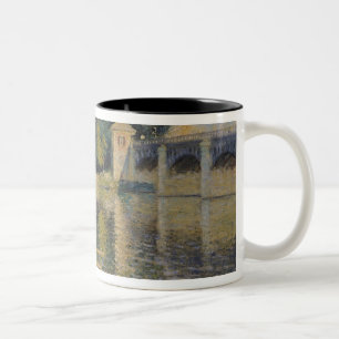 Claude Monet die Brücke in Argenteuil, 1874 Zweifarbige Tasse