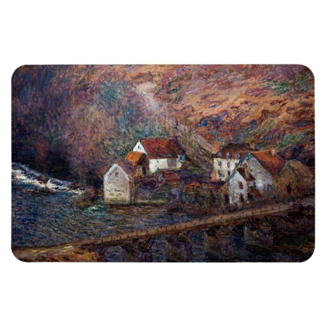 Claude Monet - Die Brücke in Vervy Magnet (Horizontal)