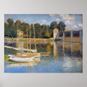 Claude Monet - Die Brücke von Argenteuil Poster