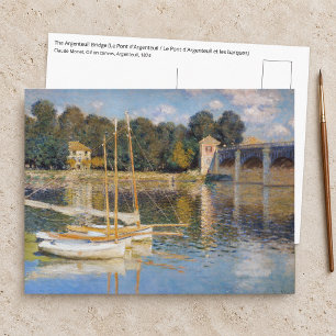Claude Monet - Die Brücke von Argenteuil Postkarte