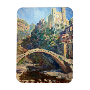 Claude Monet - Die Burg von Dolceacqua Magnet