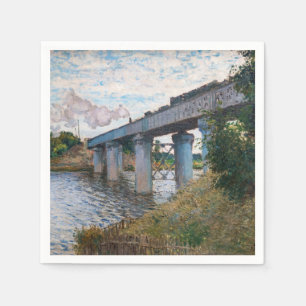 Claude Monet - Die Eisenbahnbrücke in Argenteuil Serviette