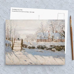 Claude Monet - Die Elster Postkarte