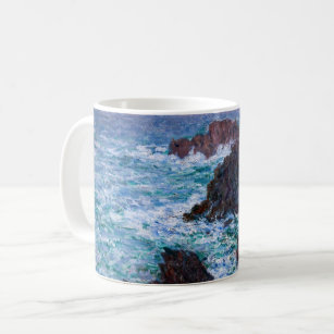 Claude Monet - Die Felsen an der Wilden Küste von  Kaffeetasse