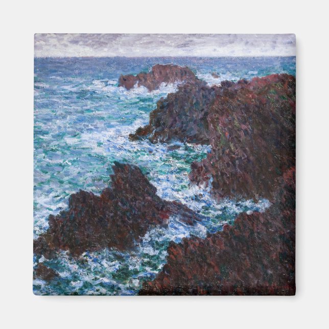 Claude Monet - Die Felsen an der Wilden Küste von  Magnet (Vorne)