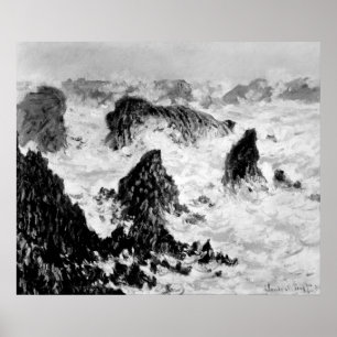 Claude Monet Die Felsen von Belle-Ile, 1886 Poster