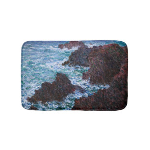 Claude Monet - Die Felsen von Belle-Ile, Wilde Küs Badematte