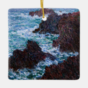 Claude Monet - Die Felsen von Belle-Ile, Wilde Küs Keramikornament