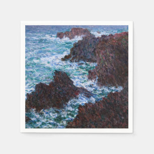 Claude Monet - Die Felsen von Belle-Ile, Wilde Küs Serviette
