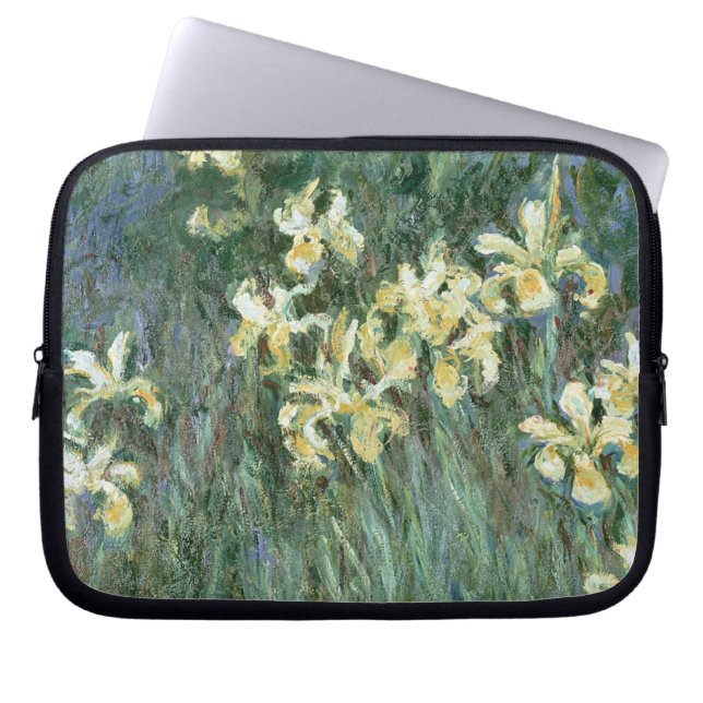 Claude Monet | die gelbe Iris Laptopschutzhülle (Vorderseite)
