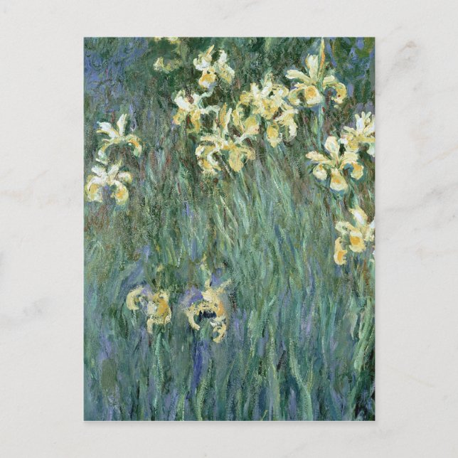 Claude Monet | die gelbe Iris Postkarte (Vorderseite)